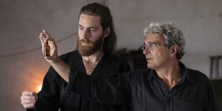 Mario Martone sul set di "Capri Revolution" (foto di Mario Spada)