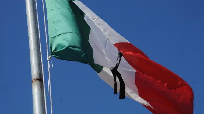 italia lutto sparagana