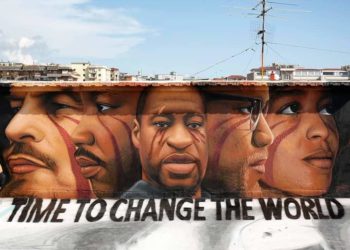 Murale di Jorit dedicato a George Floyd
