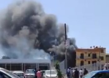 Incendio a Villaricca