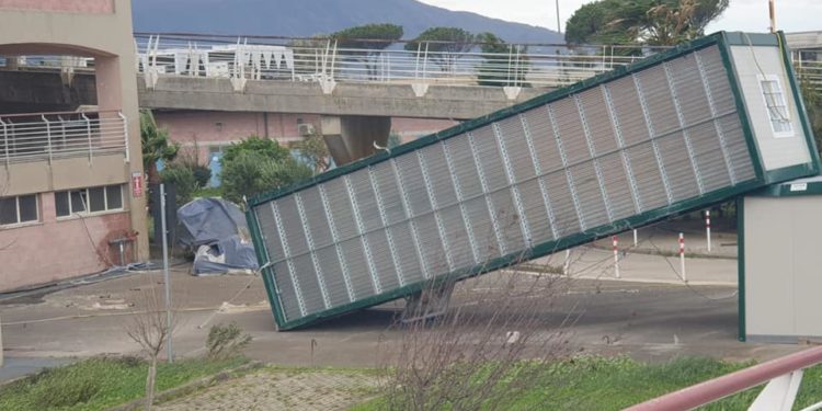 Sarno Ventoforte container ospedale