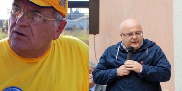 Da sinistra, Renato Natale sindaco di Casal di Principe e Antonello Velardi primo cittadino di Marcianise