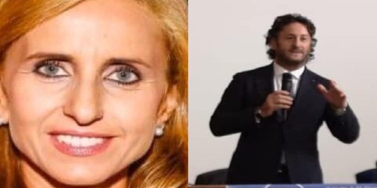 A sinistra l'assessora al Bilancio Francesca Sagliocco, a destra il consigliere Alfonso Oliva