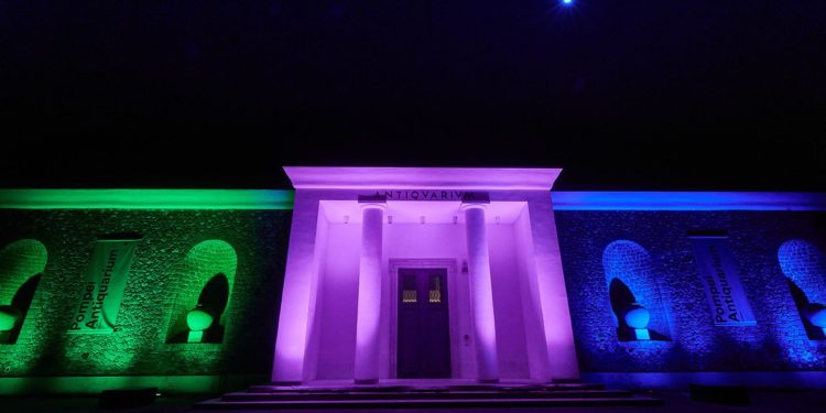 La facciata dell’Antiquarium di Pompei