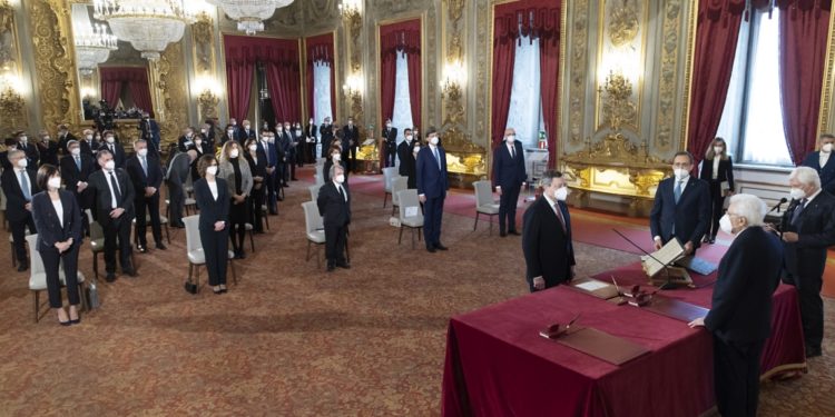 Il giuramento del Governo Draghi