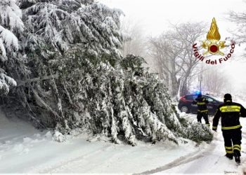 Il Buran travolge la Campania: nevicate in Sannio e Irpinia, collegamenti bloccati nel Casertano, frane nelle isole