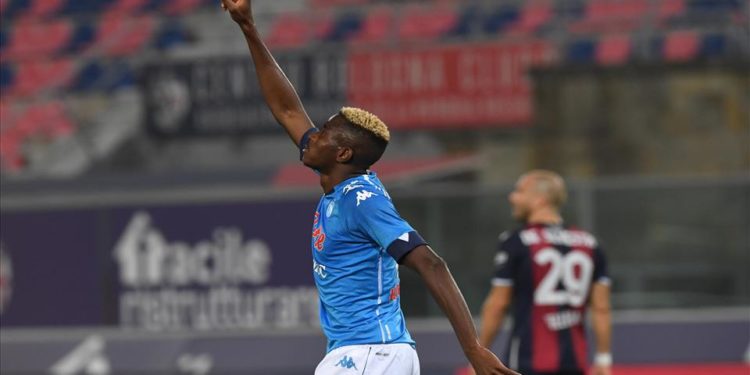 L'attaccante del Napoli Victor Osimhen