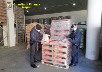 Ottaviano, sequestrate 220 tonnellate di pellet ad attività commerciale abusiva: denunciato titolare (Video)