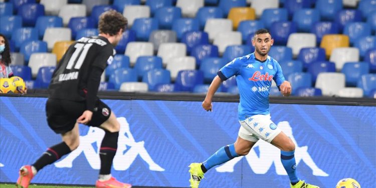 Il terzino del Napoli Faouzi Ghoulam (Foto dal sito ufficiale del Napoli calcio)