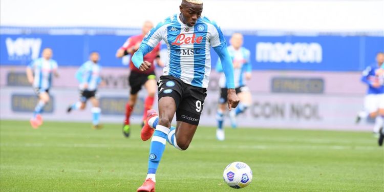 L'attaccante del Napoli, Victor Osimhen