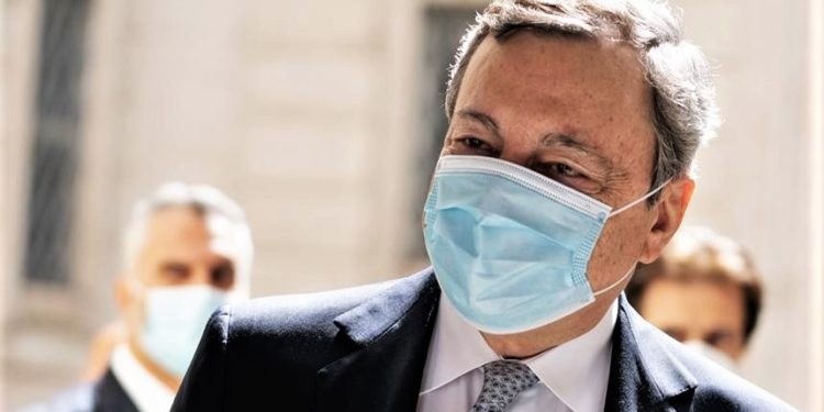 il presidente del Consiglio dei ministri Mario Draghi
