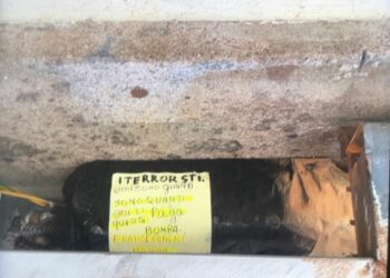 l'ordigno trovato questa mattina al Comune di Castelvolturno