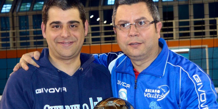 Gianpaolo Marino e Antonio Piscopo allenatori Arzano Volley