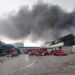 Gricignano, incendio al capannone “Frigo Caserta”, nube nera su tutto l’Agro Aversano (Video e foto)