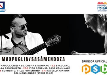 Il Chitarrista Max Puglia e il Pianista Sasà Mendoza in Tour in Campania: i concerti saranno gratuiti