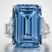 Venduto all’asta per 57,5 milioni di dollari Il più grande diamante blu del mondo