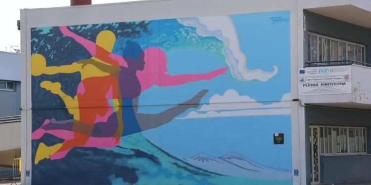 Progetto su con il murales a Marigliano