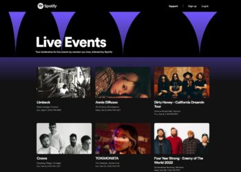 spotify tickets per l'acquisto di biglietti di concerti musicali