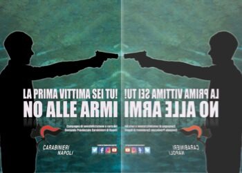 Un poster per ricordare che le armi rovinano la vita anche di chi li impugna: Al via la campagna dei carabinieri