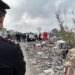 Max blitz nel campo rom a Giugliano: sequestrate 53 auto e centinaia di metri di fili di rame (Video e foto)