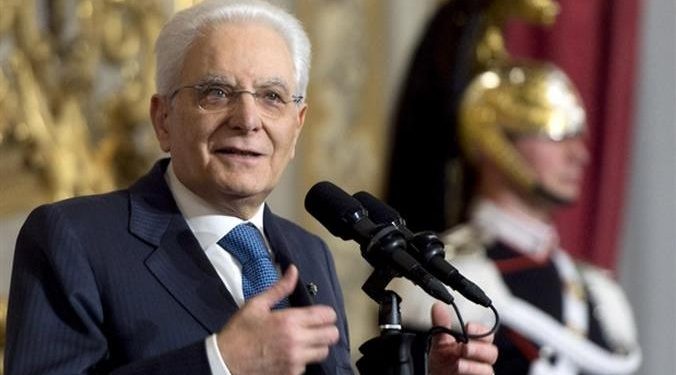 il capo dello Stato Sergio Mattarella