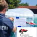 Teverola, confezioni di acqua esposte al sole, scatta il sequestro: «Potenziale pericolo per la salute»